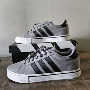 adidas Daily 4.0 Grey Black White IF4493 Low Top Textile Sneakers 2024 M10 / W11